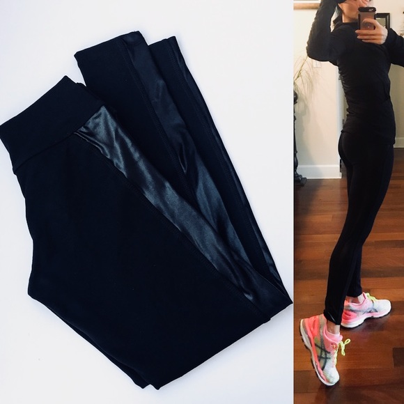 Bia Brazil Pants - Bia Brazil Black Contrast Side Panel Leggings S